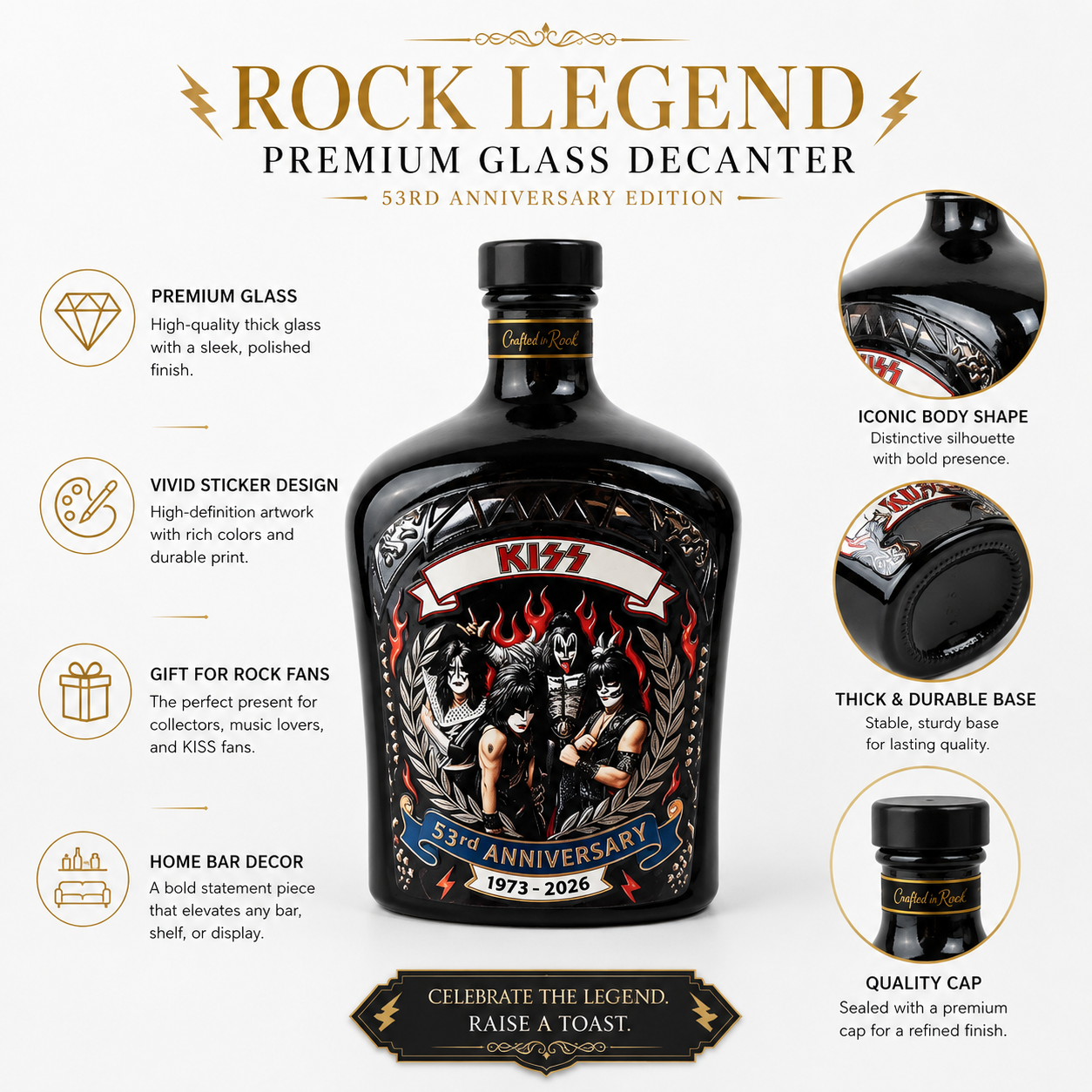1973-2026 KISS Heavy Metal Roc - Home Bar And Counter のレビューと価格