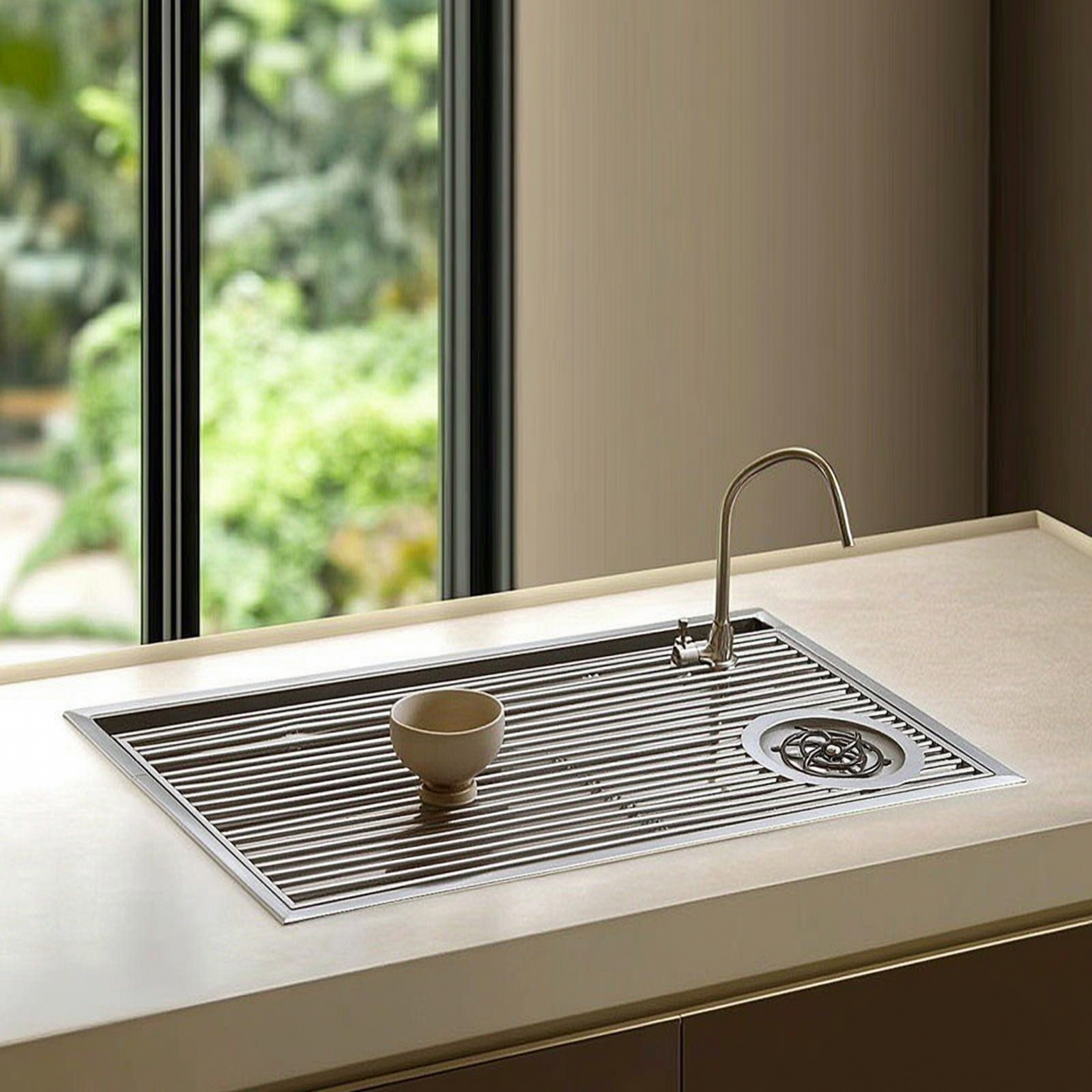 Modern Inset Tea Tray with Dra - Home Bar And Counter のレビューと価格