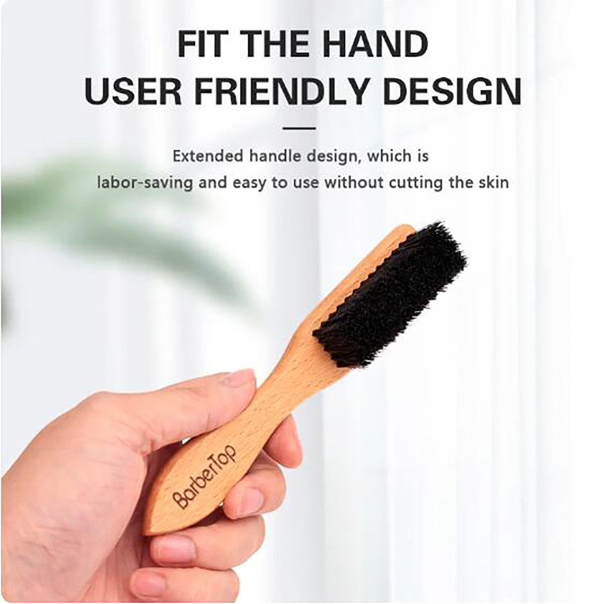 Barbershop Wooden Handle Boar  - Home Barbershop のレビューと価格