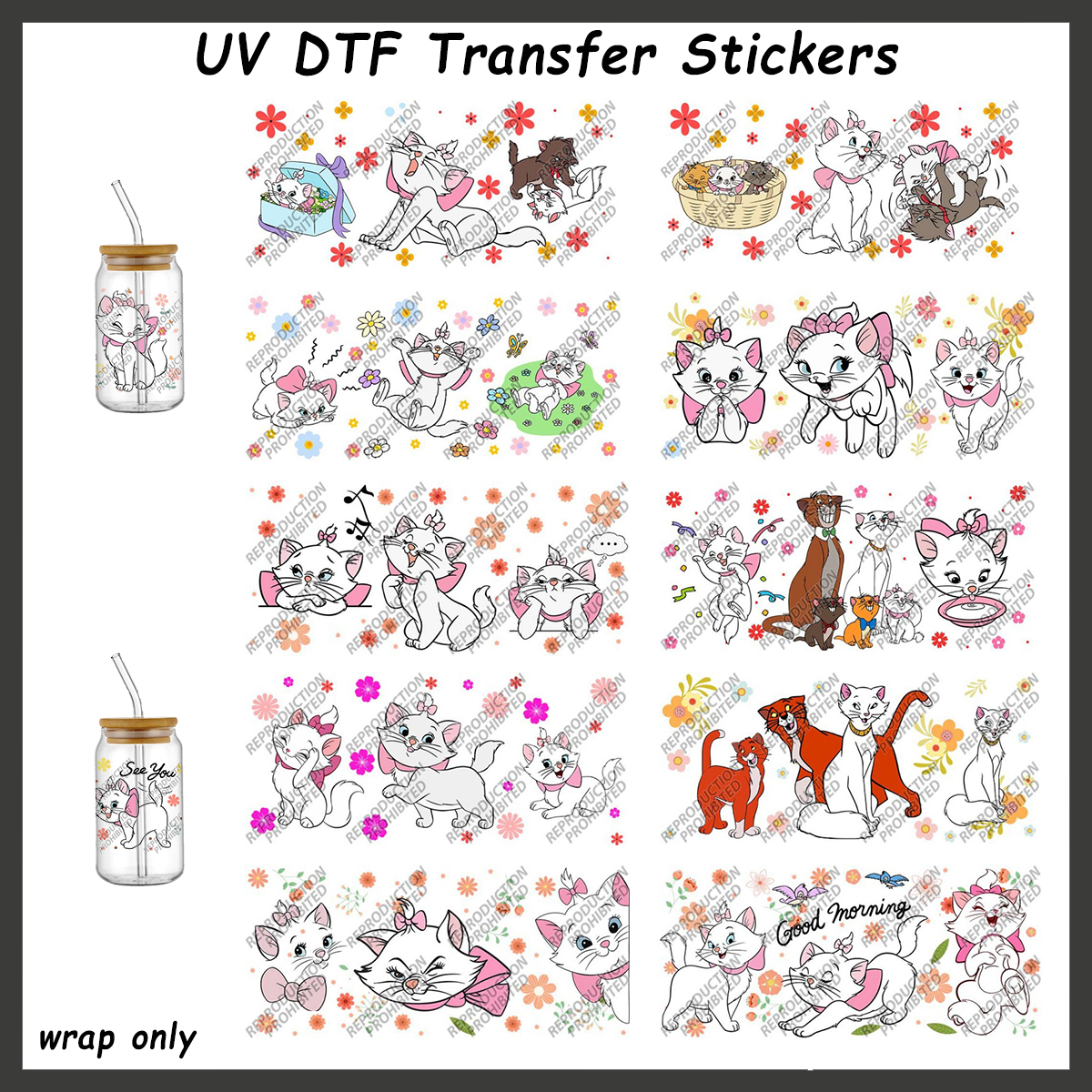 Retro Cartoon Cat Tumbler Glas - Old Fashioned Glass のレビューと価格