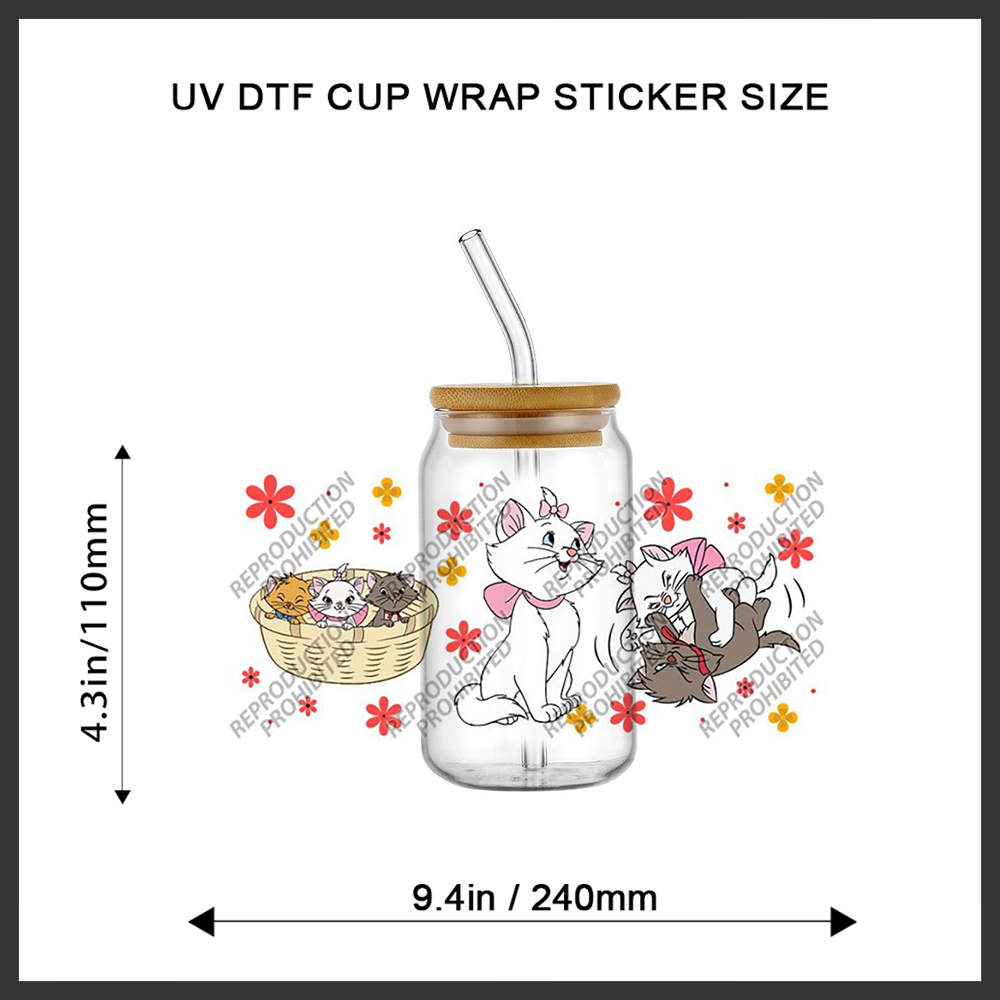 Retro Cartoon Cat Tumbler Glas - Old Fashioned Glass のレビューと価格