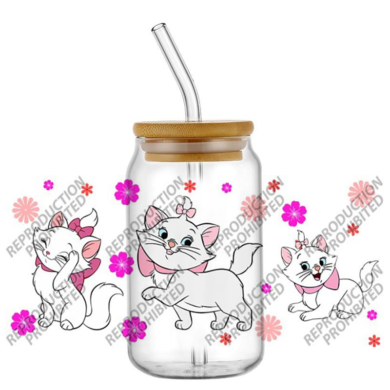Retro Cartoon Cat Tumbler Glas - Old Fashioned Glass のレビューと価格