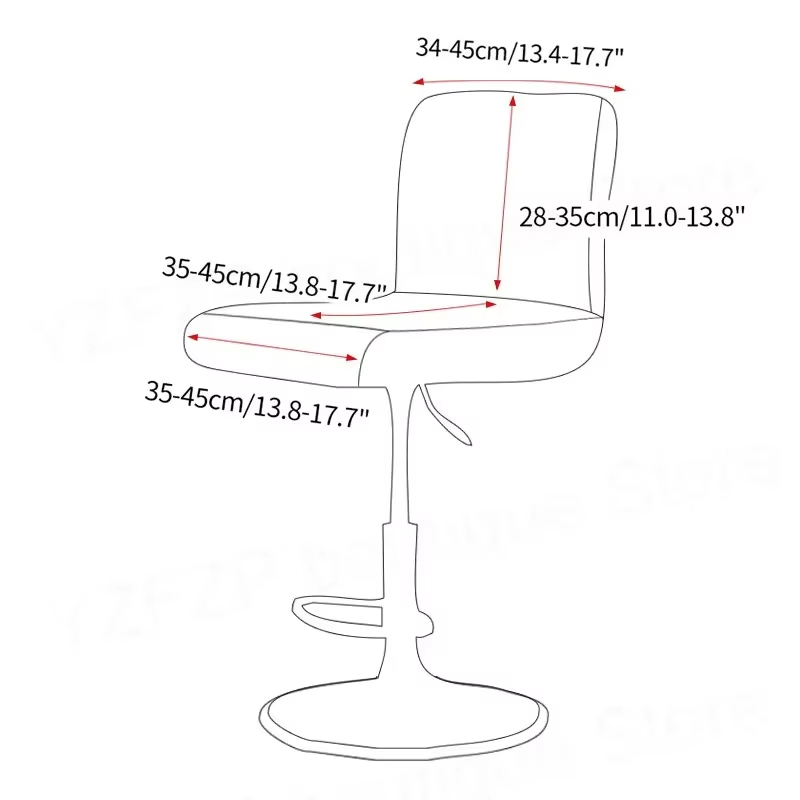 Jacquard Bar Stool Chair Cover - Home Bar Seating のレビューと価格