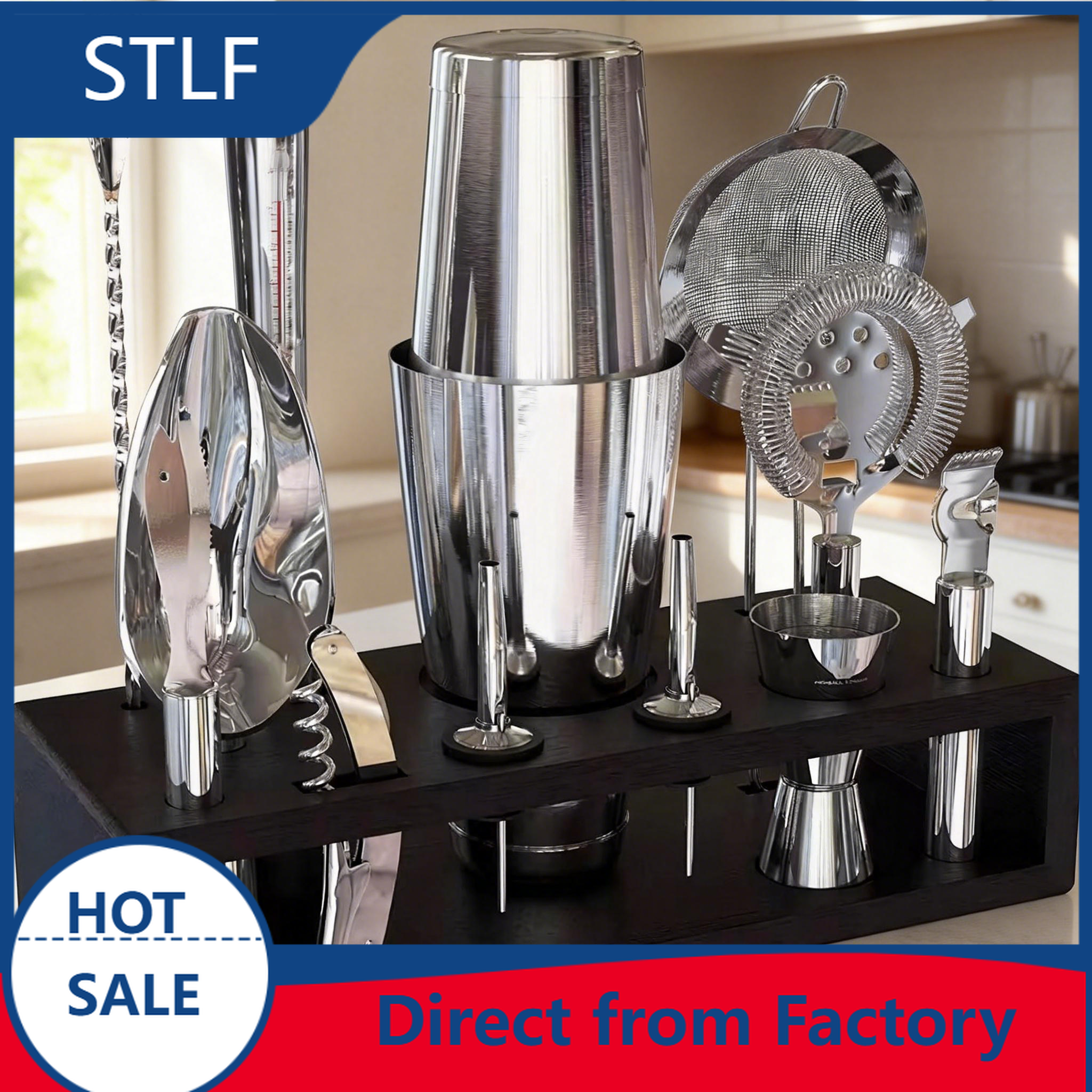 stllCamol 14-Piece Stainless S - Boston Shaker Set のレビューと価格