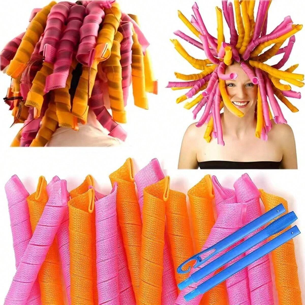 20Pcs Heatless Hair Curlers No - Home Barber のレビューと価格