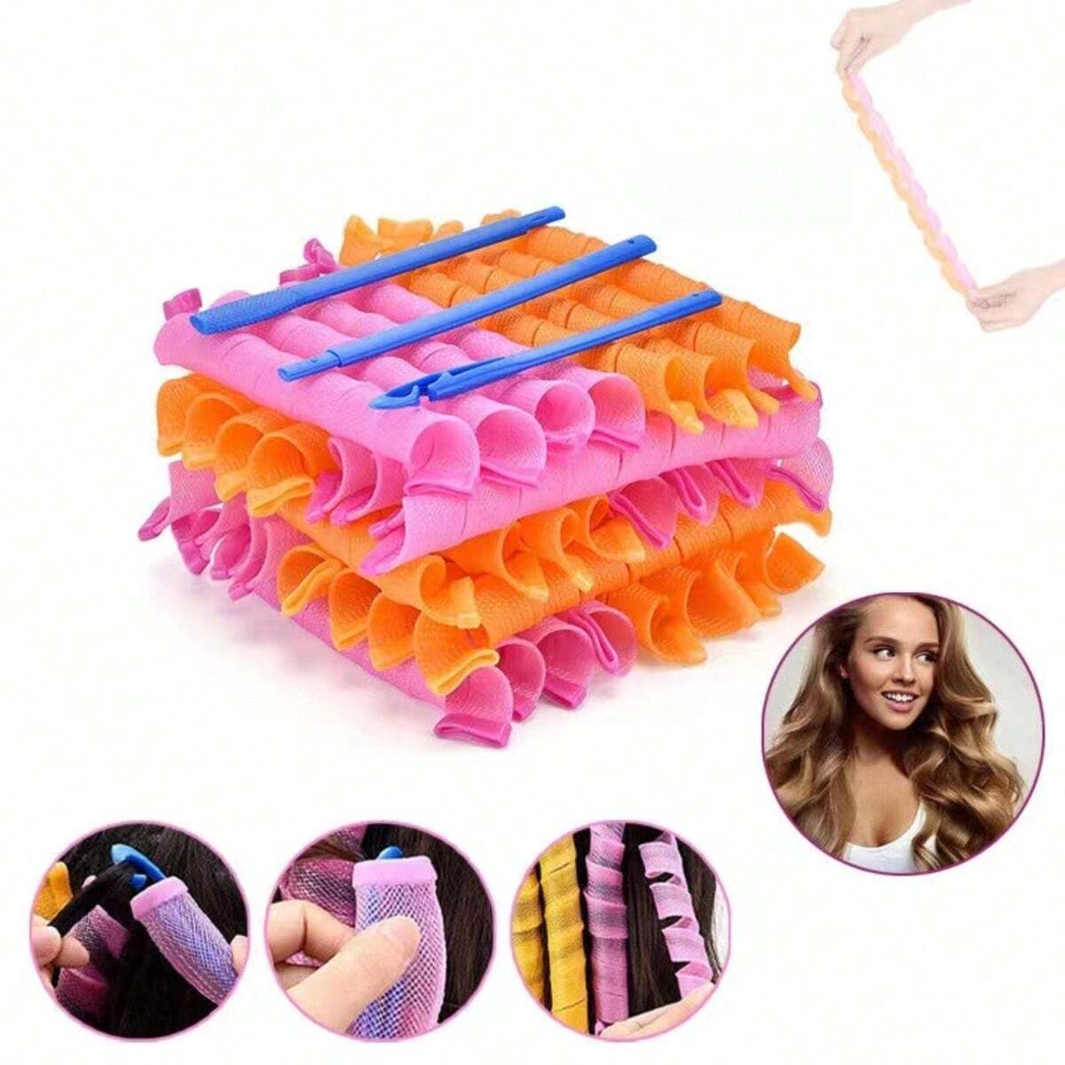 20Pcs Heatless Hair Curlers No - Home Barber のレビューと価格