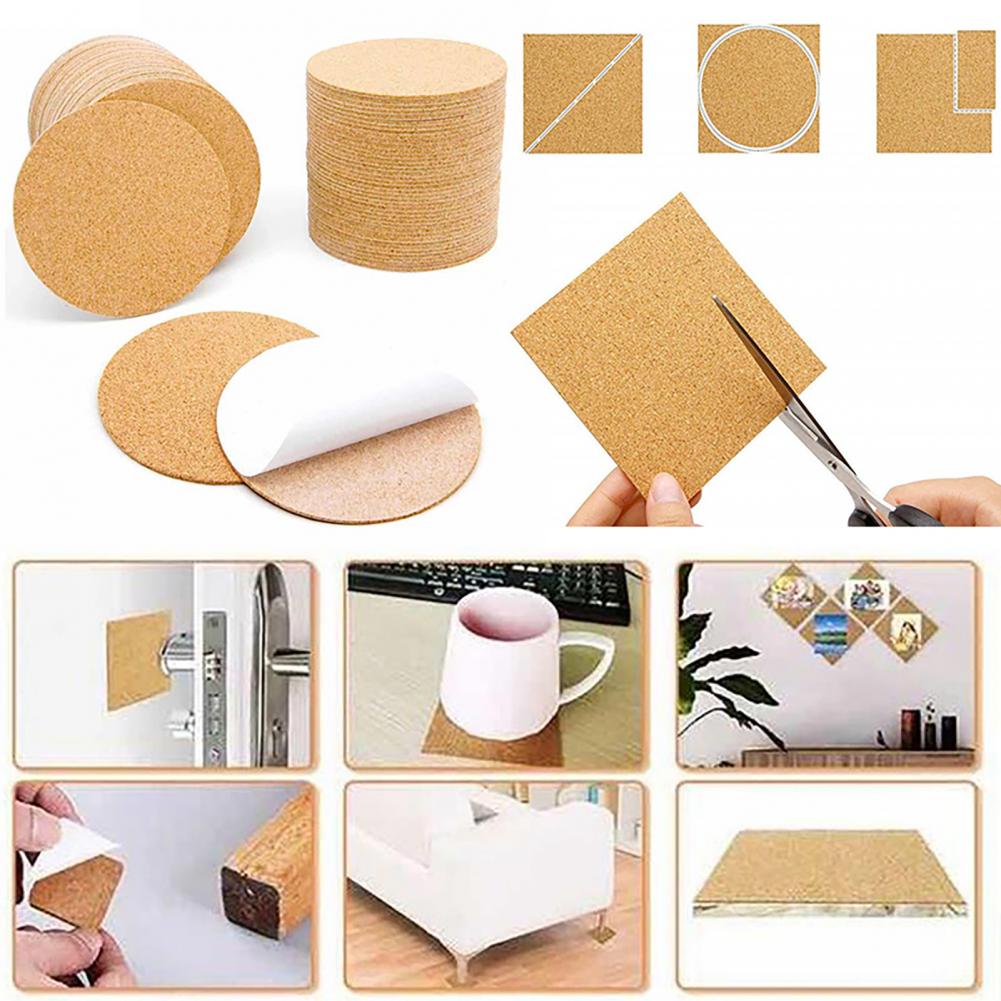 10Pcs Cork Coasters Square Cor - Home Bar Supplies のレビューと価格