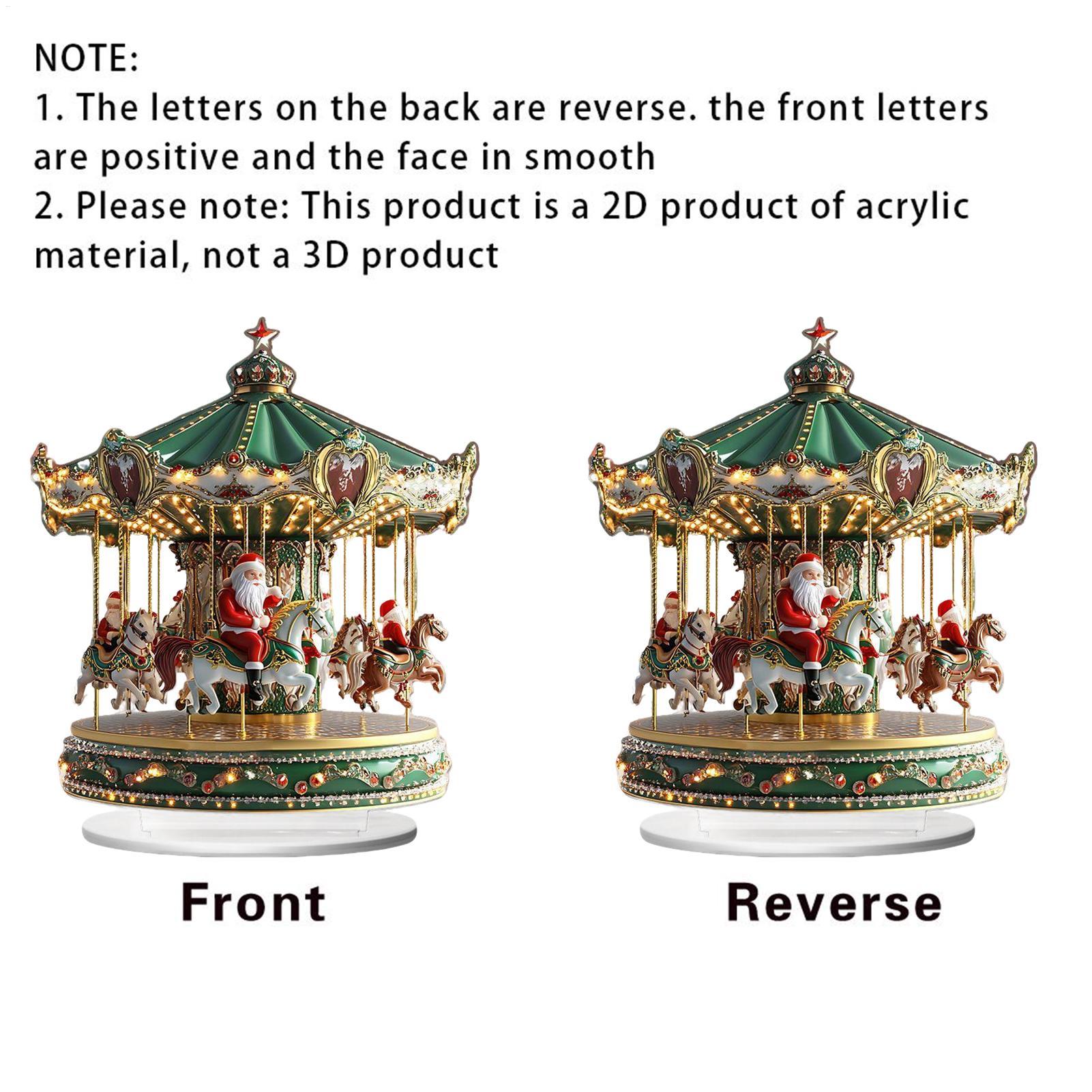 Christmas Carousel Acrylic 2D  - Home Bar Shelves のレビューと価格