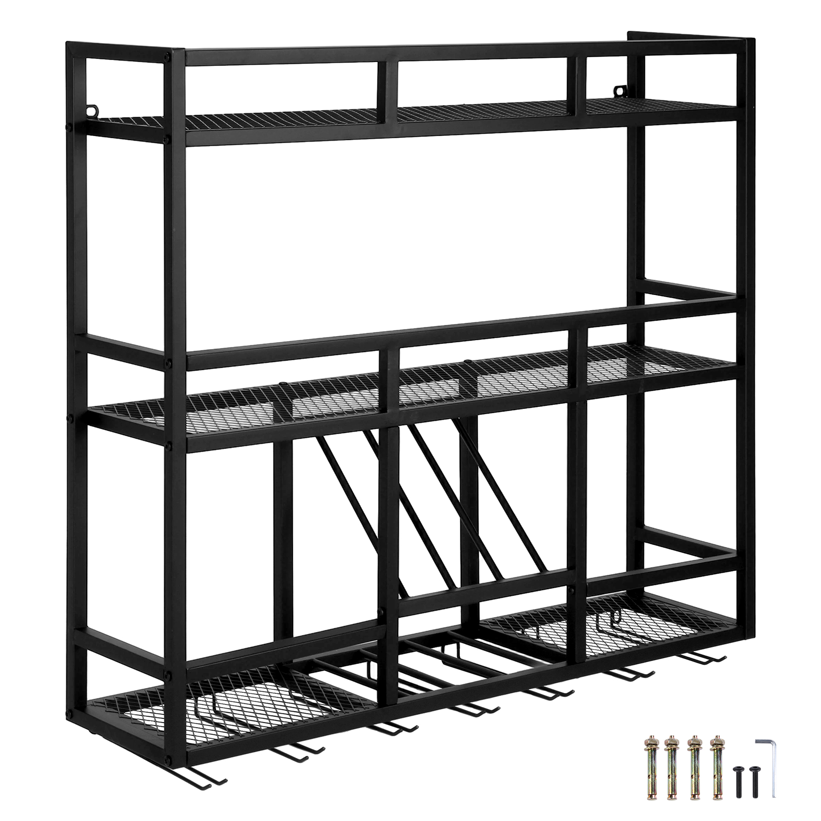 3 Tiers Floating Wine Bottle S - Home Bar Shelf のレビューと価格