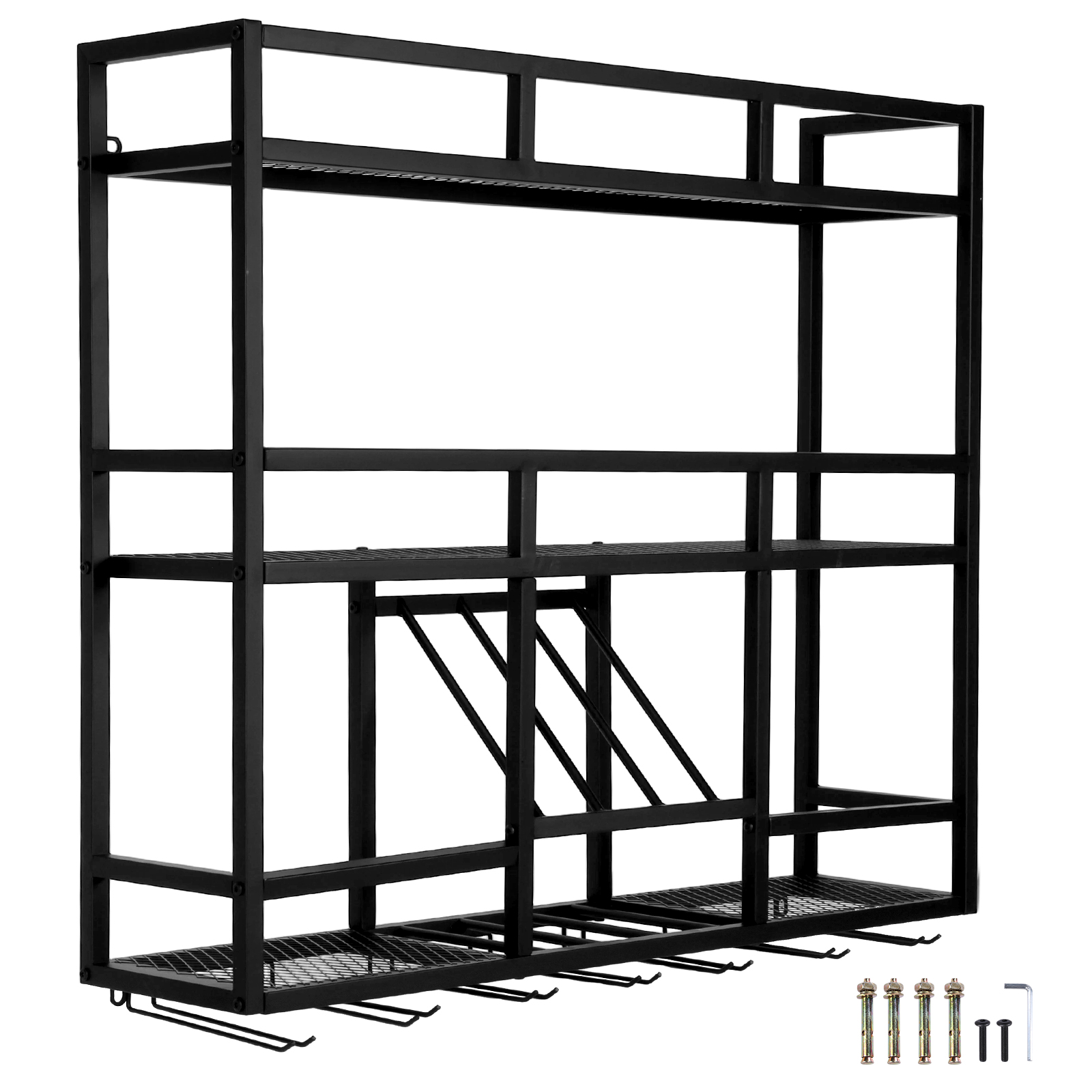 3 Tiers Floating Wine Bottle S - Home Bar Shelf のレビューと価格