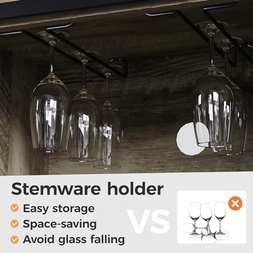 52-Inch Light Grey Farmhouse B - Home Bar Shelves のレビューと価格