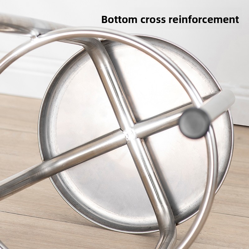 304 Stainless Steel Round Stoo - Home Bar Seating のレビューと価格