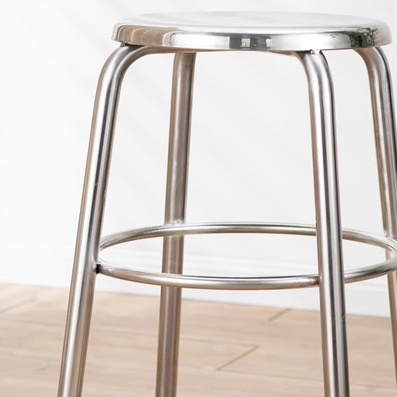 304 Stainless Steel Round Stoo - Home Bar Seating のレビューと価格