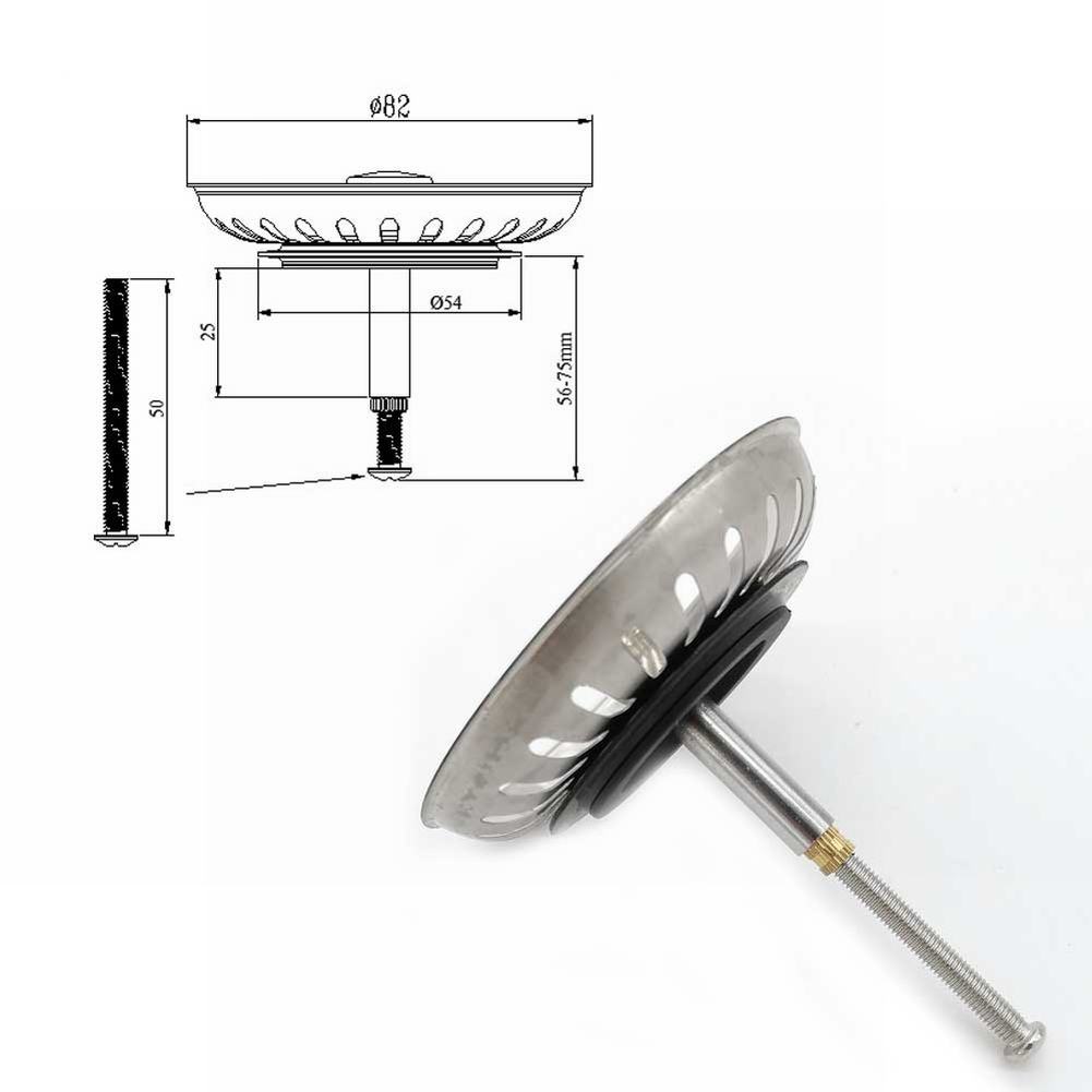 1pcs Kitchen Sink Strainer Rep - Home Bar Sink のレビューと価格