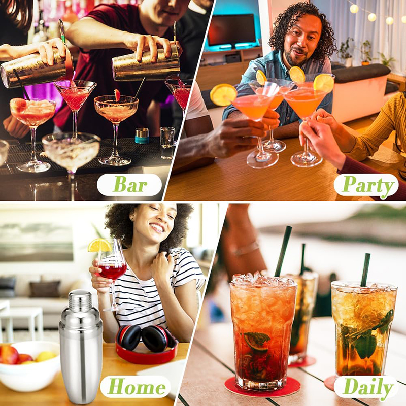 750ml Stainless Steel Cocktail - Boston Shaker Set のレビューと価格