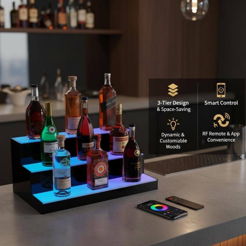Illuminated Beverage Shelf 24  - Home Bar Shelves のレビューと価格
