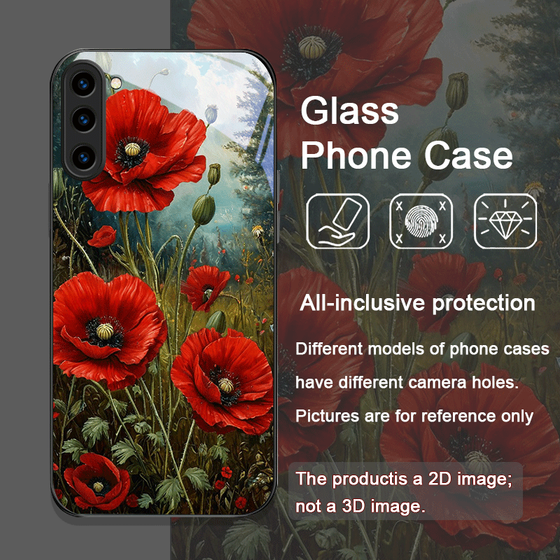 Retro Poppy Flower Bloom Hot R - Old Fashioned Glass のレビューと価格