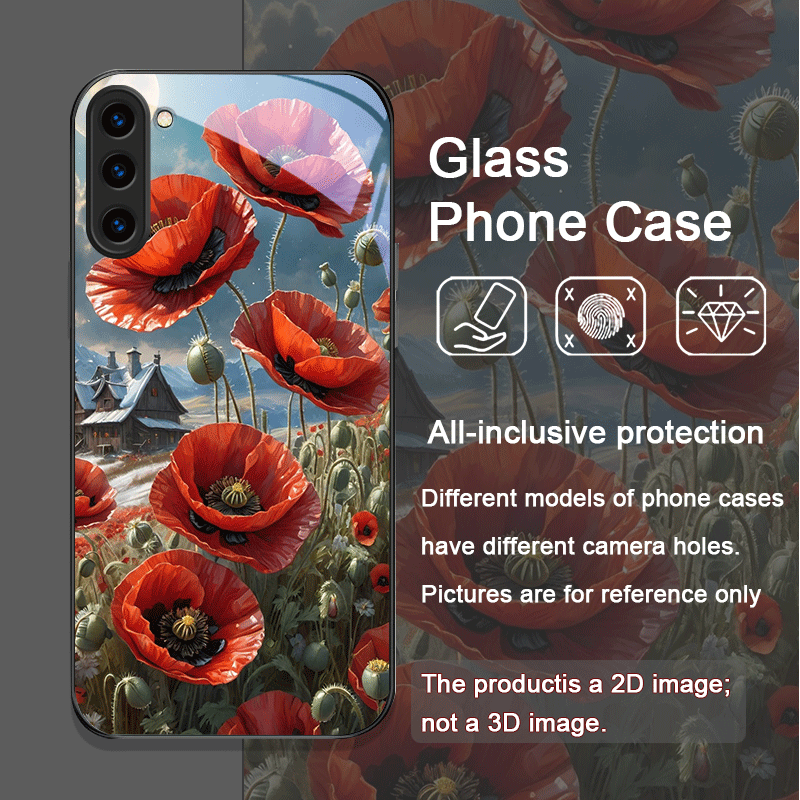 Retro Poppy Flower Bloom Hot R - Old Fashioned Glass のレビューと価格