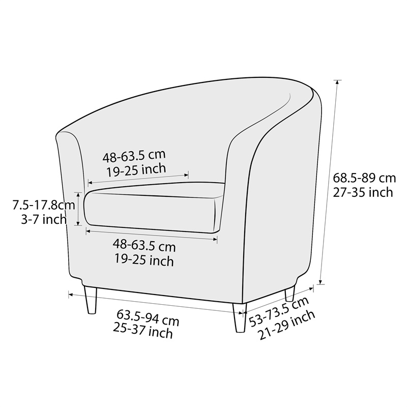 Solid Color Club Armchair Cove - Home Bar Seating のレビューと価格