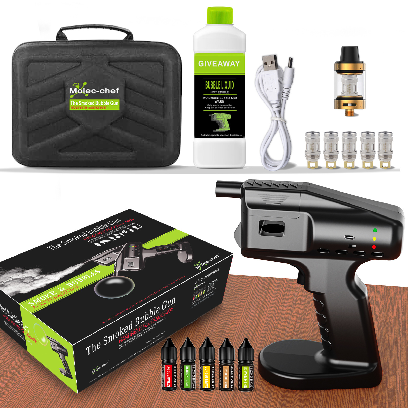 Smoking Flavor Blaster Cocktai - Smoking Gun Kit のレビューと価格