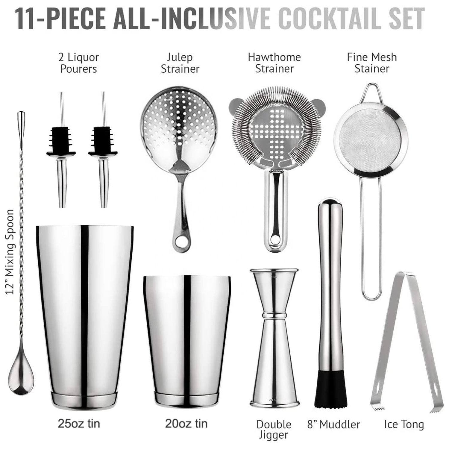 stllCAMOL FACTORY 11 Pieces Si - Boston Shaker Set のレビューと価格