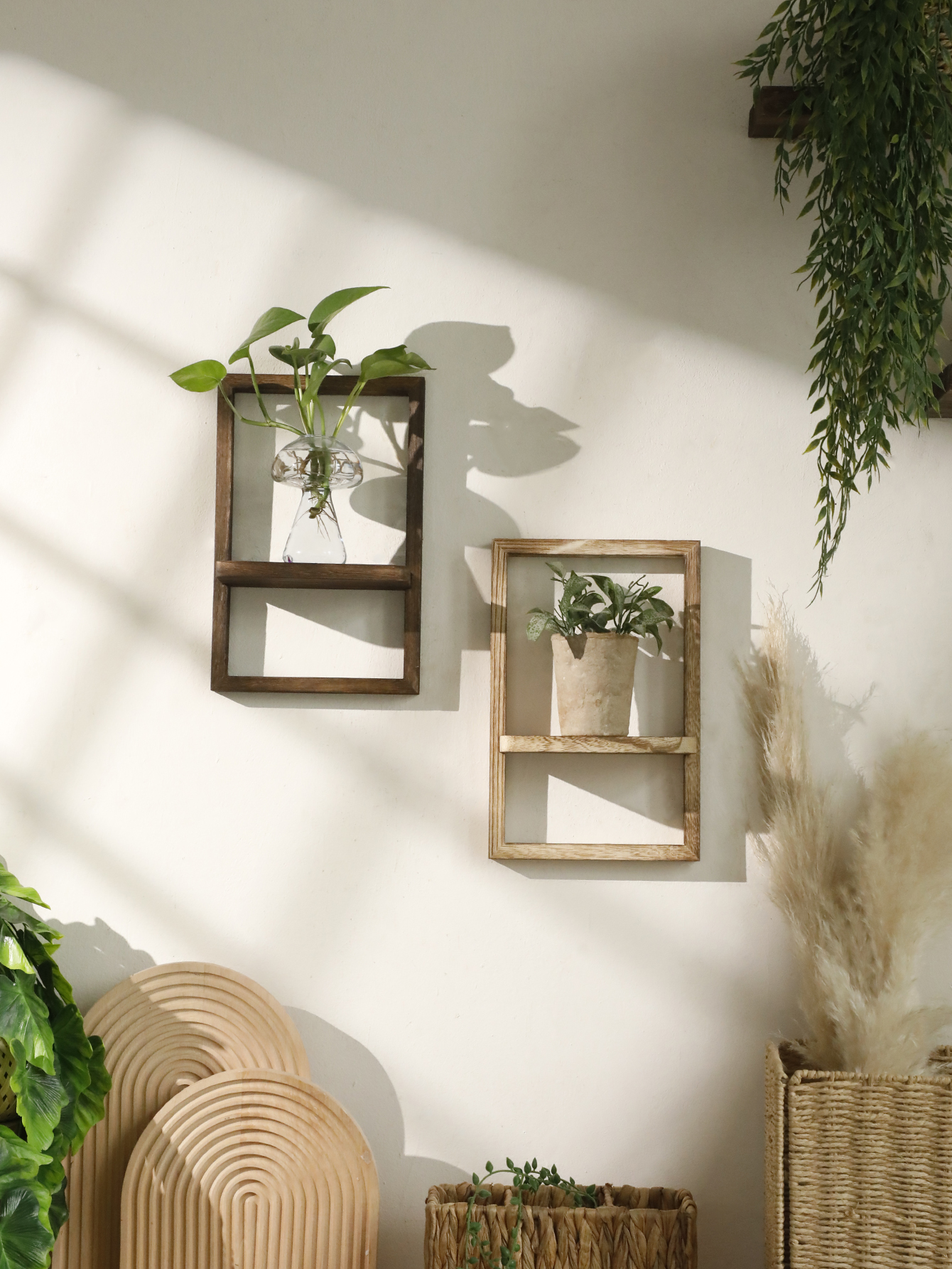Wooden Display Shelf Floating  - Home Bar Shelf のレビューと価格
