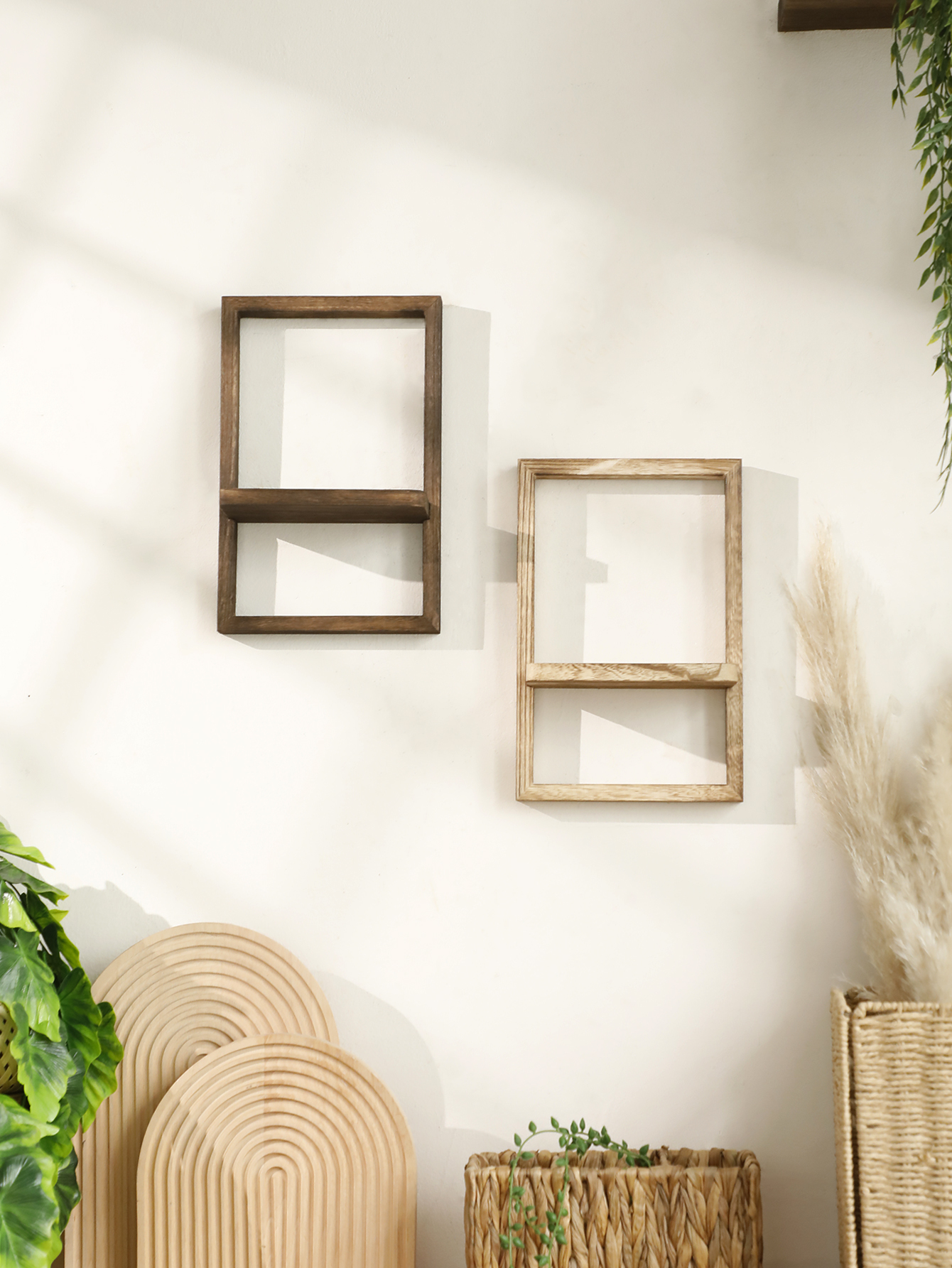 Wooden Display Shelf Floating  - Home Bar Shelf のレビューと価格