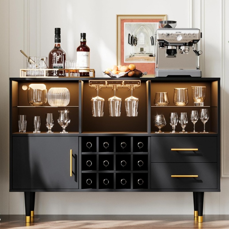 NEW - Bar Cabinet and Coffee B - Home Bar And Cabinet のレビューと価格
