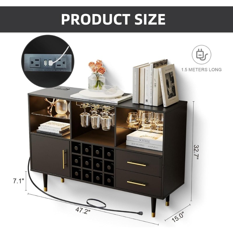 NEW - Bar Cabinet and Coffee B - Home Bar And Cabinet のレビューと価格