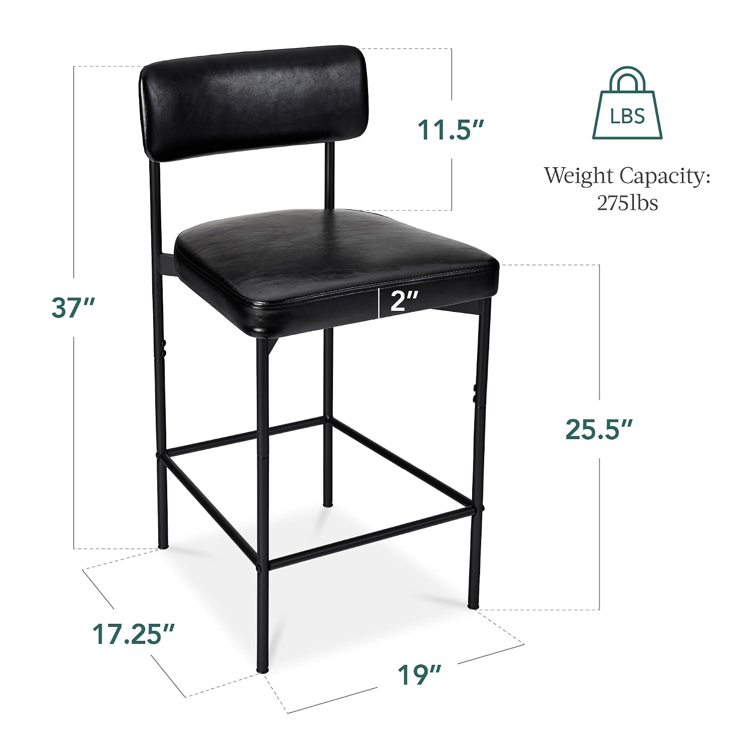Set of 2, Armless Counter Heig - Home Bar And Counter のレビューと価格