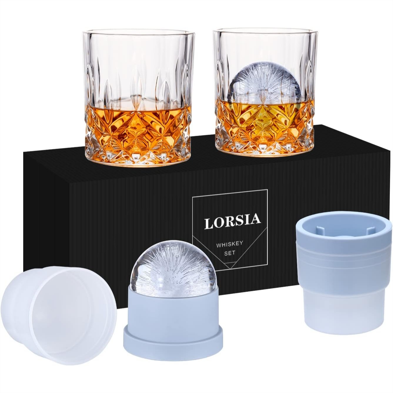 Whiskey Rocks Glass Set of 4 w - Old Fashioned Glass のレビューと価格