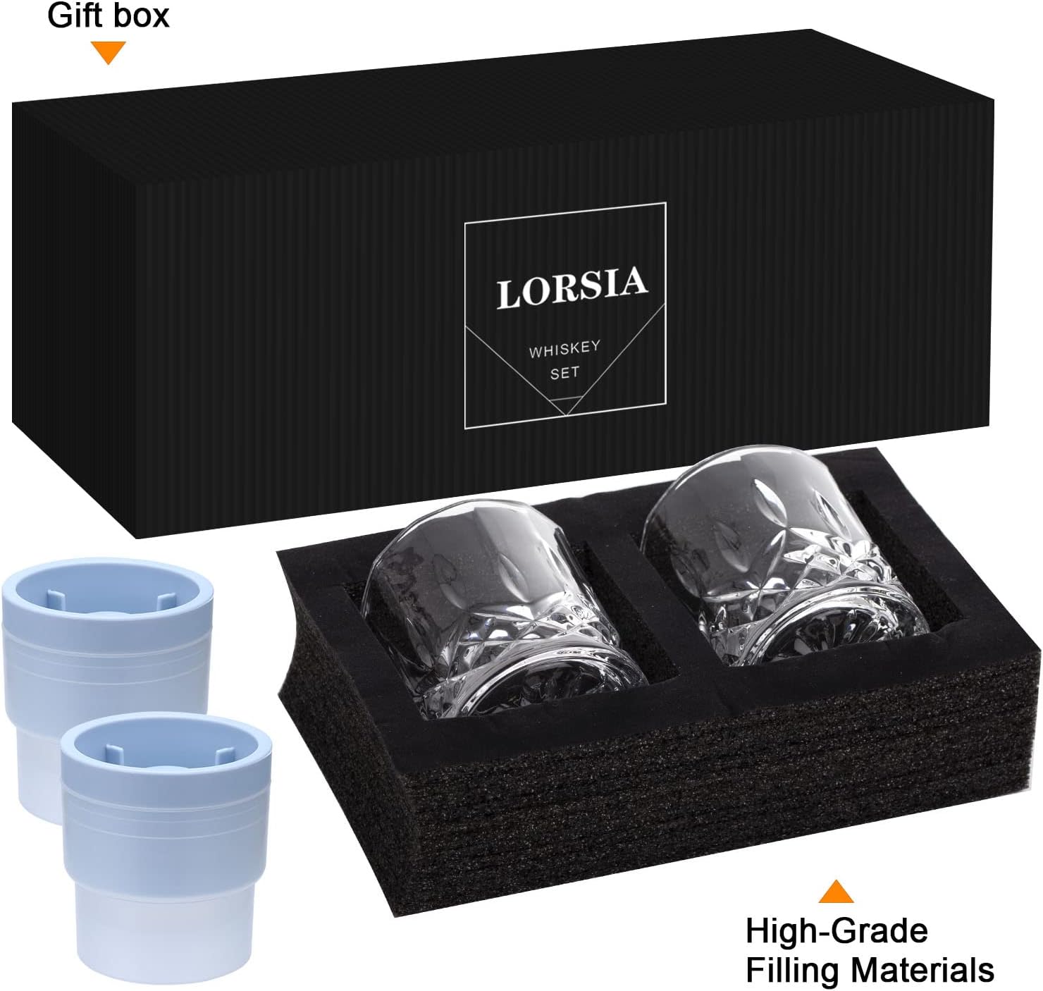 Whiskey Rocks Glass Set of 4 w - Old Fashioned Glass のレビューと価格