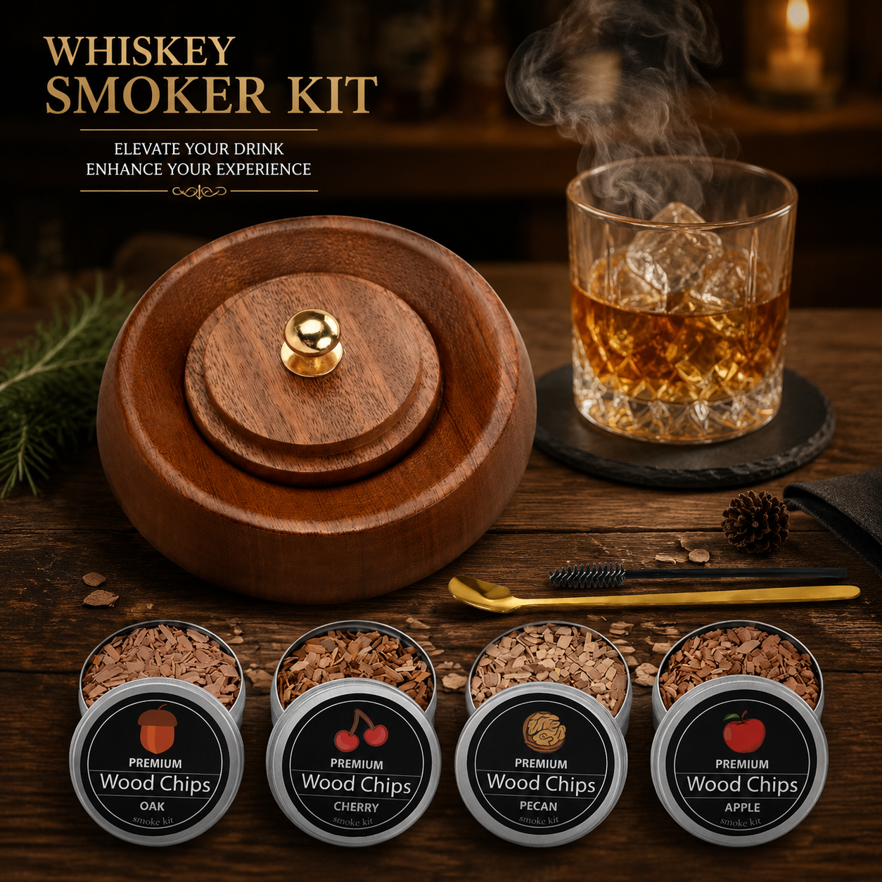 Whiskey Smoker Kit Cocktail Sm - Smoking Gun Kit のレビューと価格