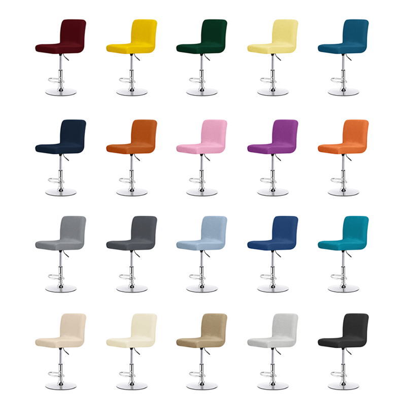 Velvet Solid color Chair Cover - Home Bar Seating のレビューと価格