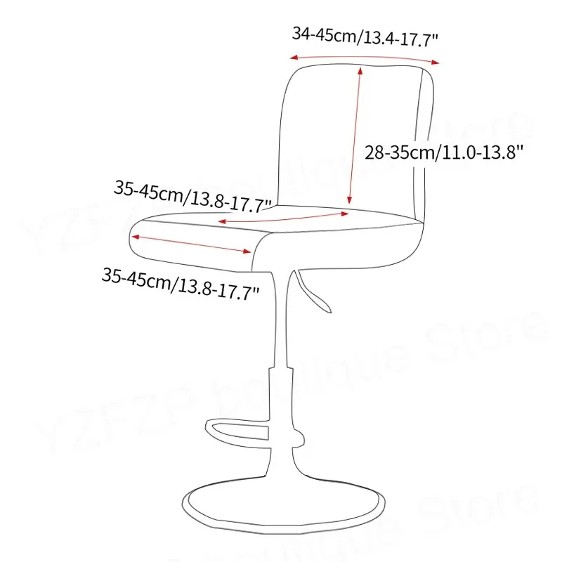 Velvet Solid color Chair Cover - Home Bar Seating のレビューと価格