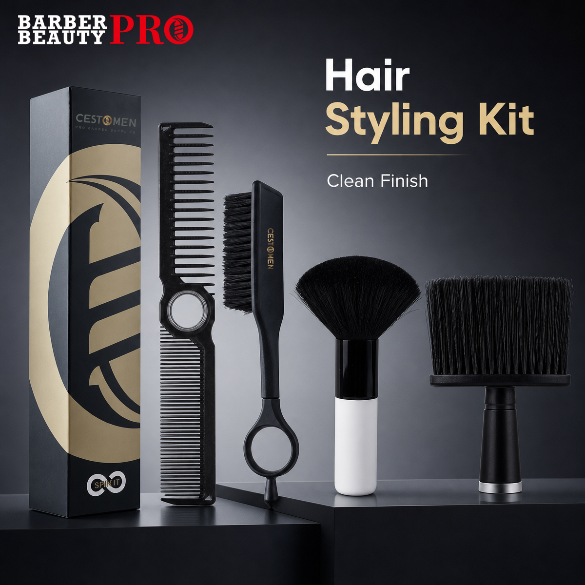 3Pcs Barber Hair Styling Kit w - Home Barber のレビューと価格