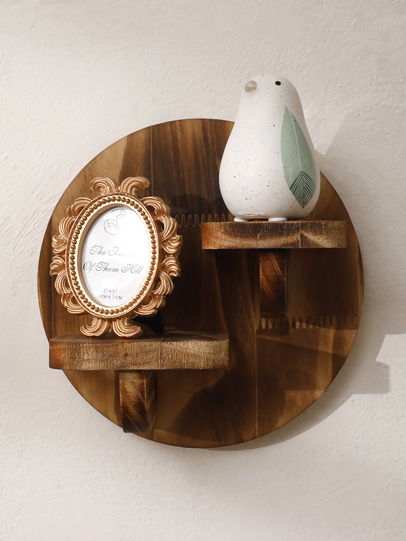 1/2-tier Wooden Shelves Oval C - Home Bar Shelves のレビューと価格