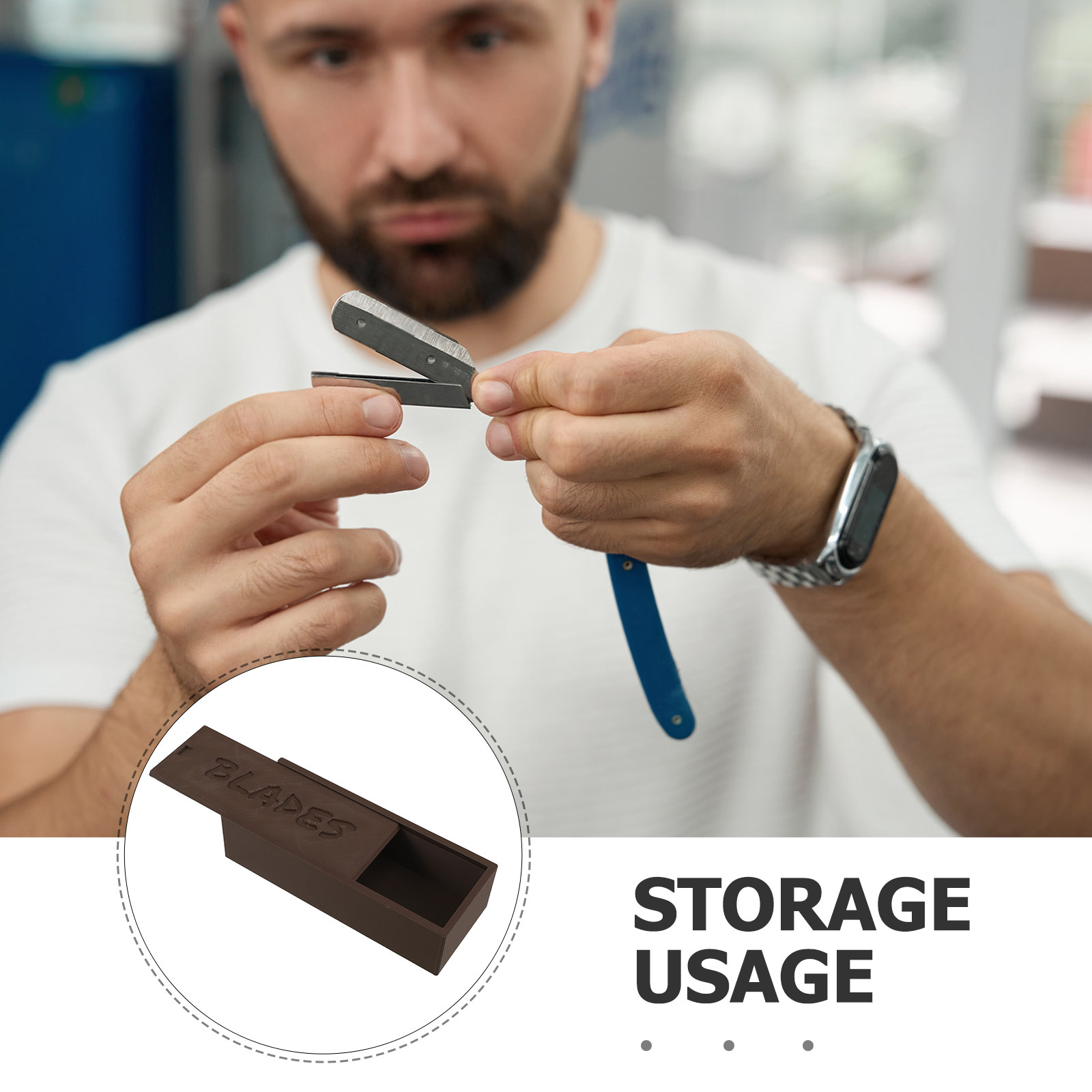 Plastic Brown Blade Storage Do - Home Barber のレビューと価格