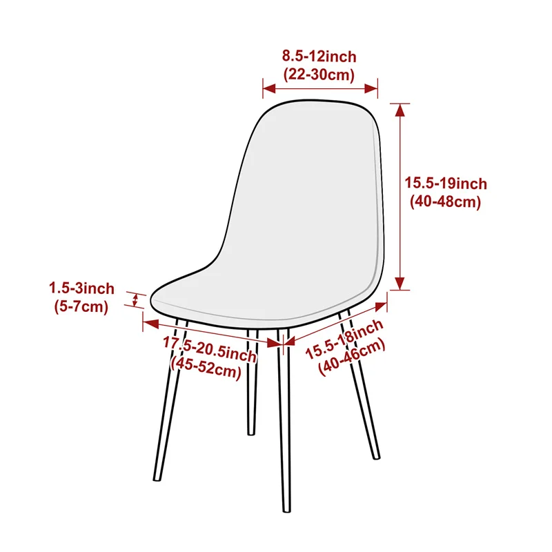 1PC Jacqaurd Shell Chair Cover - Home Bar Seating のレビューと価格